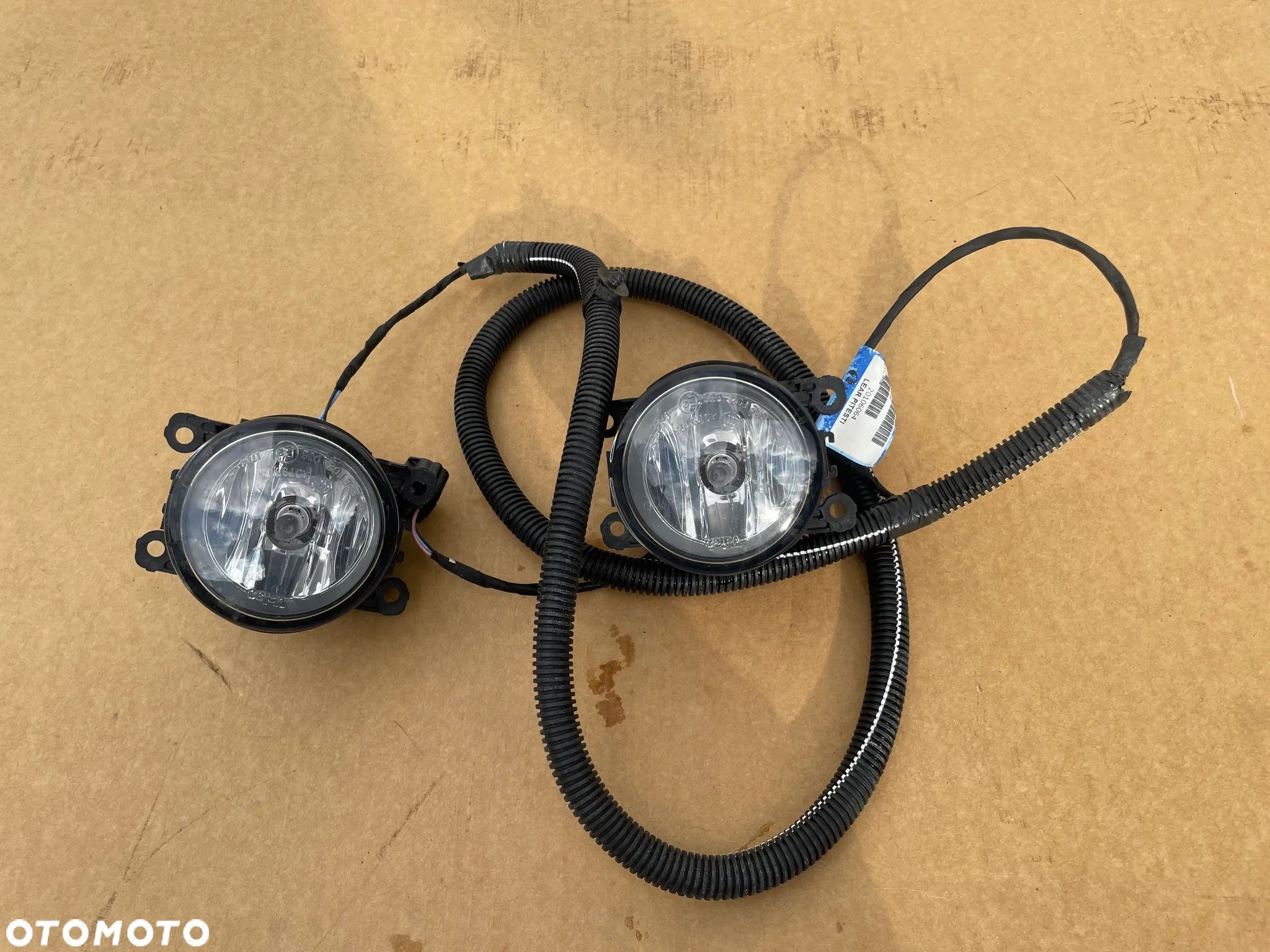 RENAULT LAGUNA III LIFT HALOGEN PRAWY LEWY INSTALACJA ZDERZAKA ORYGINALNE KOMPLET - 1