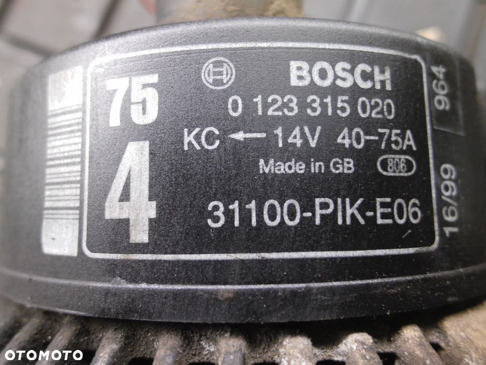ALTERNATOR BOSCH CIVIC VI 1.4 0123315020 POSIADAM 2 SZT - 5