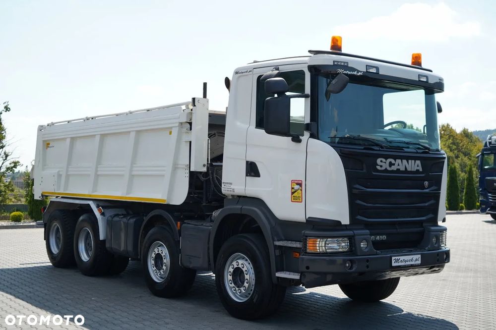 Scania G 410 / 8X4 / ZABUDOWA SAMOWYŁADOWCZA DO ASFALTU / 2X HYDROKLAPA / DACH HYDRAULICZNY / POD ROZŚCIEŁACZ - 16
