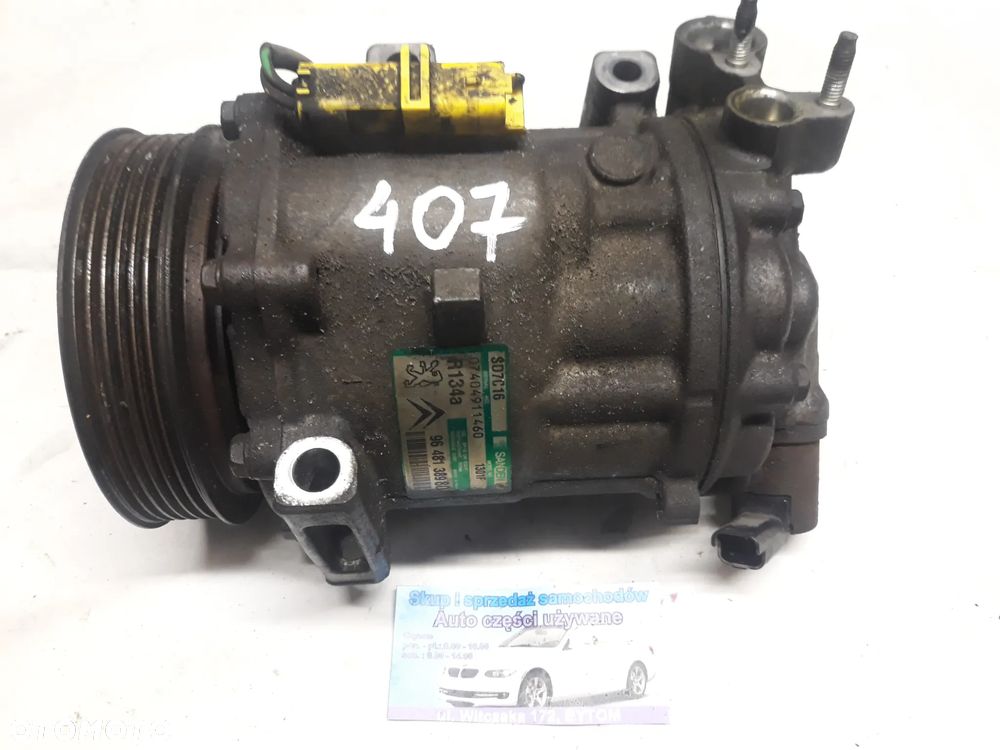 SPRĘŻARKA KLIMATYZACJI PEUGEOT 407  2,0 HDI  SANDEN 9648138980 - 1