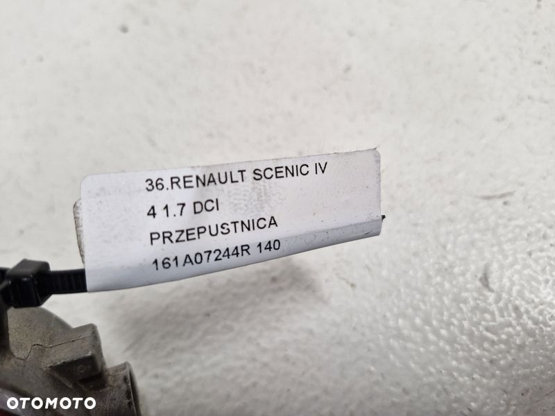 renault scenic 4 iv 1.7 dci przepustnica powietrza 161a07244r - 8