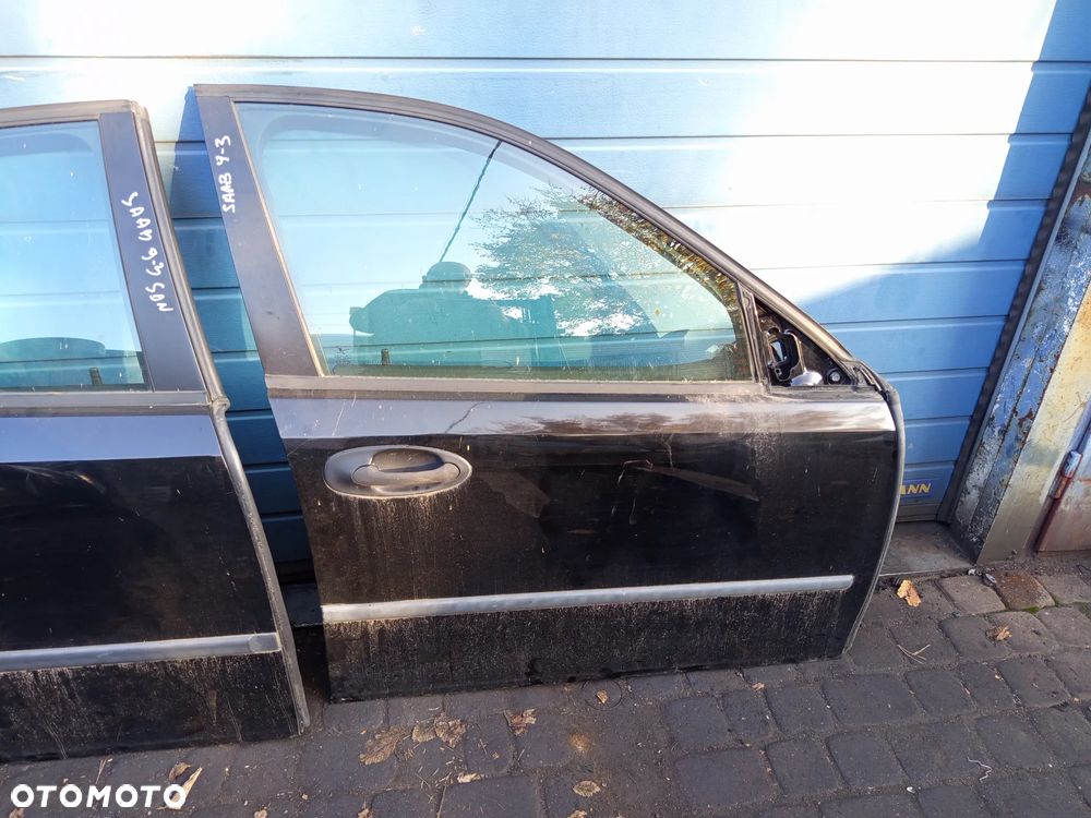 SAAB 9-3 93 02- DRZWI PRAWE PRZEDNIE SZYBA ZAMEK PODNOŚNIK KLAMKA - 2