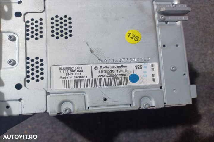 Radio cd 1K0035191D Volkswagen VW Passat B6 [2005 - 2010] Sedan 4-usi - 3