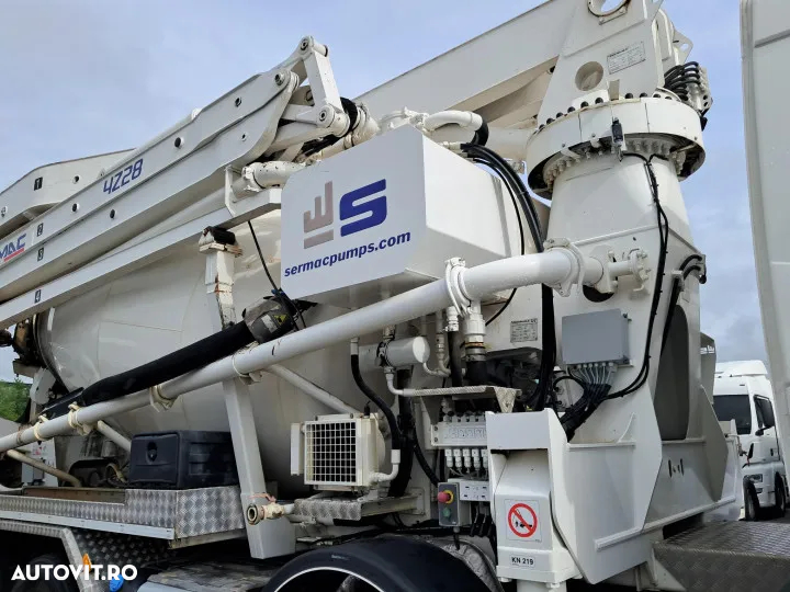 Volvo fmx 420 8x4 cu pompa turnare 4z28 si mixer beton sermac euro 6 automat - 8