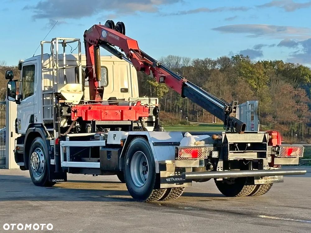 Scania P250 * RAMA DO ZABUDOWY 4,30m* HMF 635 K2 + PILOT * STAN BDB - 4