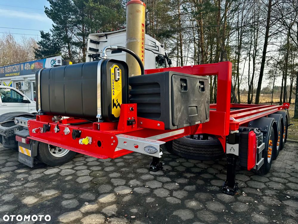 Inny MEGA TRAILERS - naczepa do przewozu kontenerów z wywrotem! z własną hydrauliką wywrotu! - 34