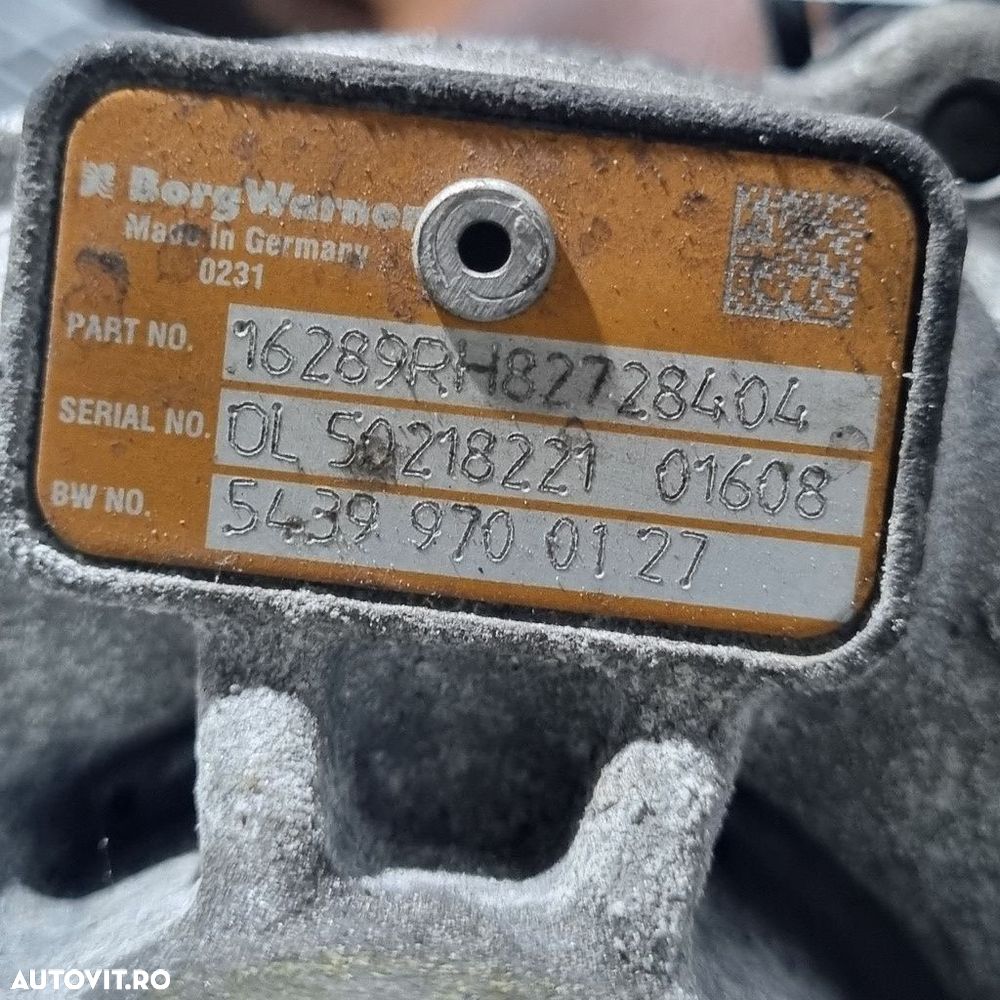 Turbo Dacia Duster 1.5 Dci 2010 - 2013 110CP K9K Euro5 (1487) 16289RH82728404 - 6