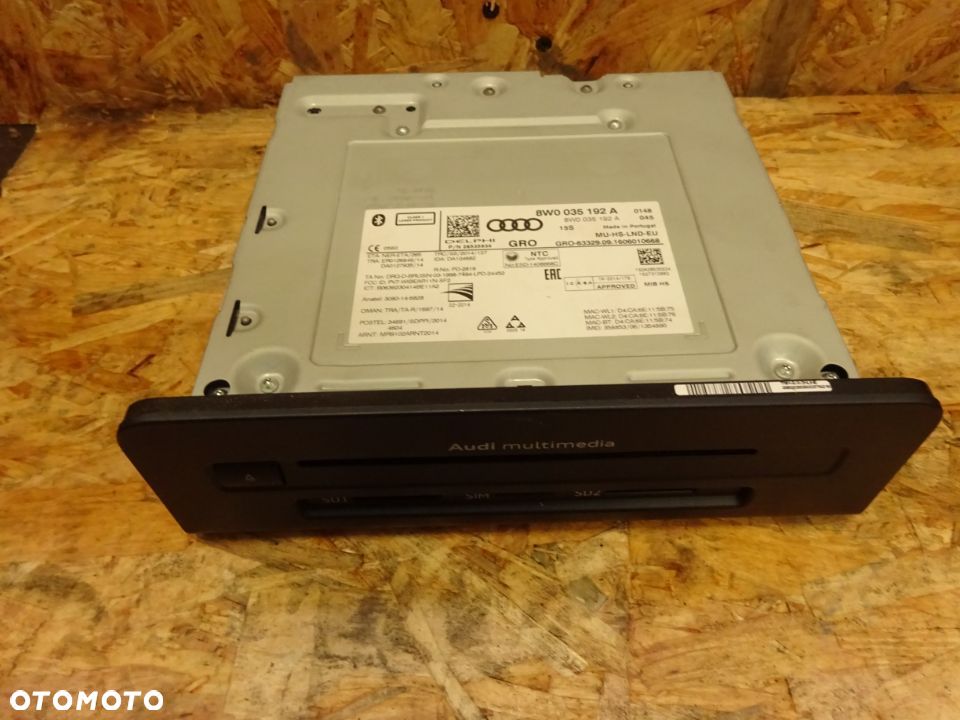 czytnik mmi multimedia audi a4 b9 a5 8w0035192a