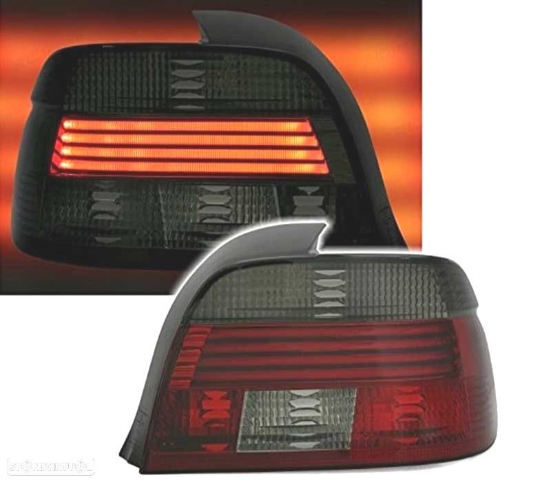 FAROLINS TRASEIROS LED BMW E39 00-03 ESCURECIDOS - 1