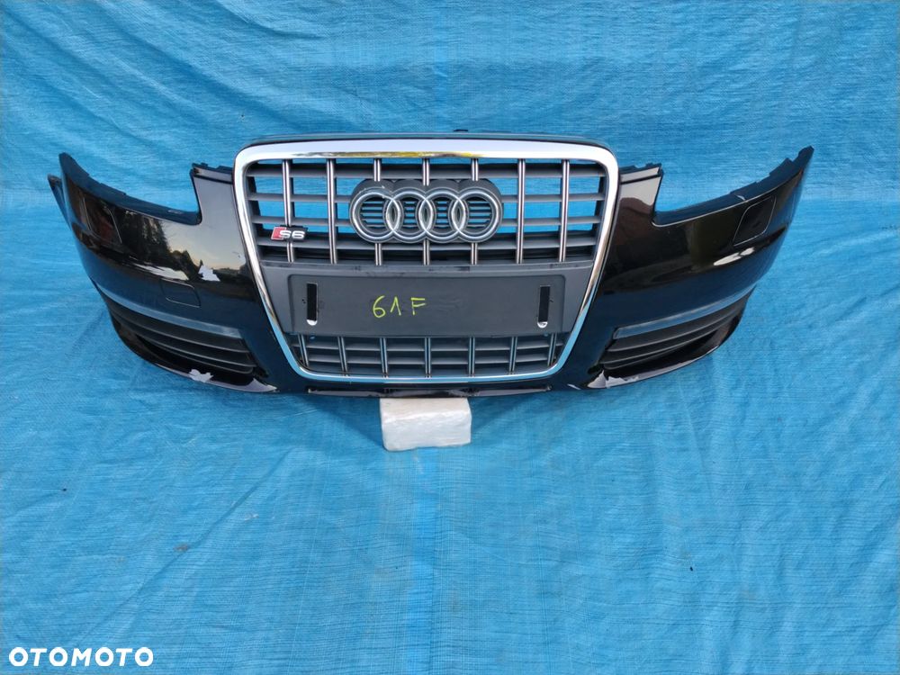 61F Zderzak przód przedni kompletny audi A6 S6  C6 SPRYSKI  wysyłka - 7