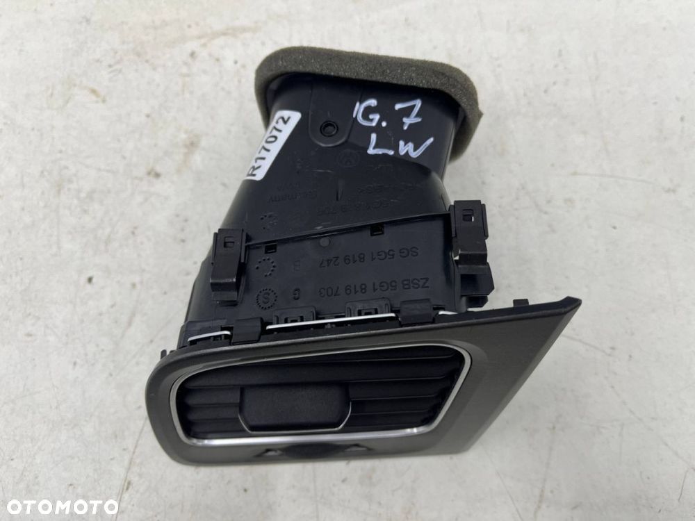 Kratka nawiewu VW Golf 7 VII 12-20r. lewa boczna nadmuchu deski wnętrza 5g1819703g - 3