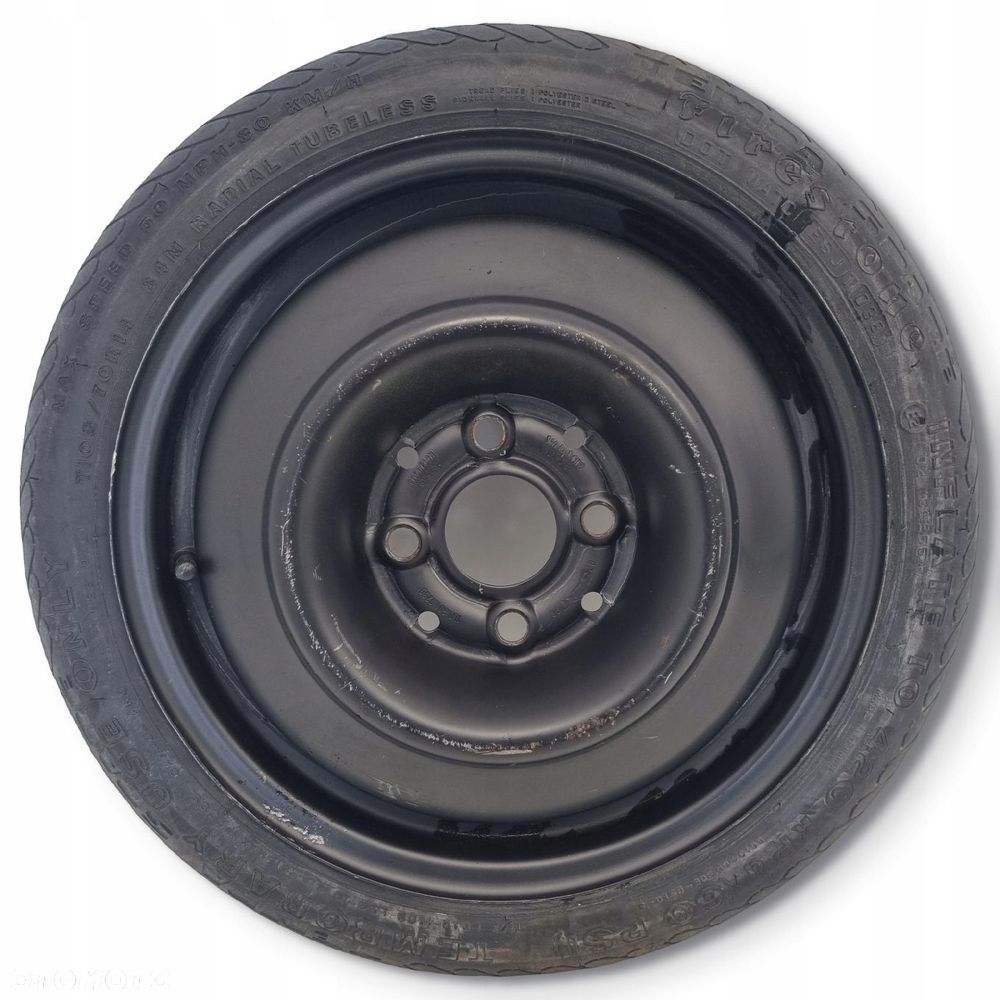 KOŁO DOJAZDOWE ZAPASOWE Ibiza II Polo III 105/70 R14 4x100 1L0601025D zapas - 12
