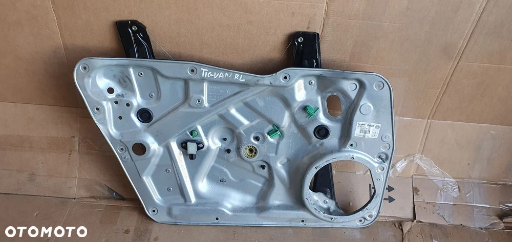 Mechanizm podnośnik szyby lewy przód przedni VW Tiguan I Lift 5N1837729G - 1