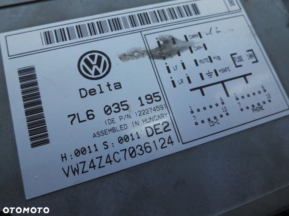 VW TOUAREG RADIO MEDIA ODTWARZACZ 7L6035195A - 3