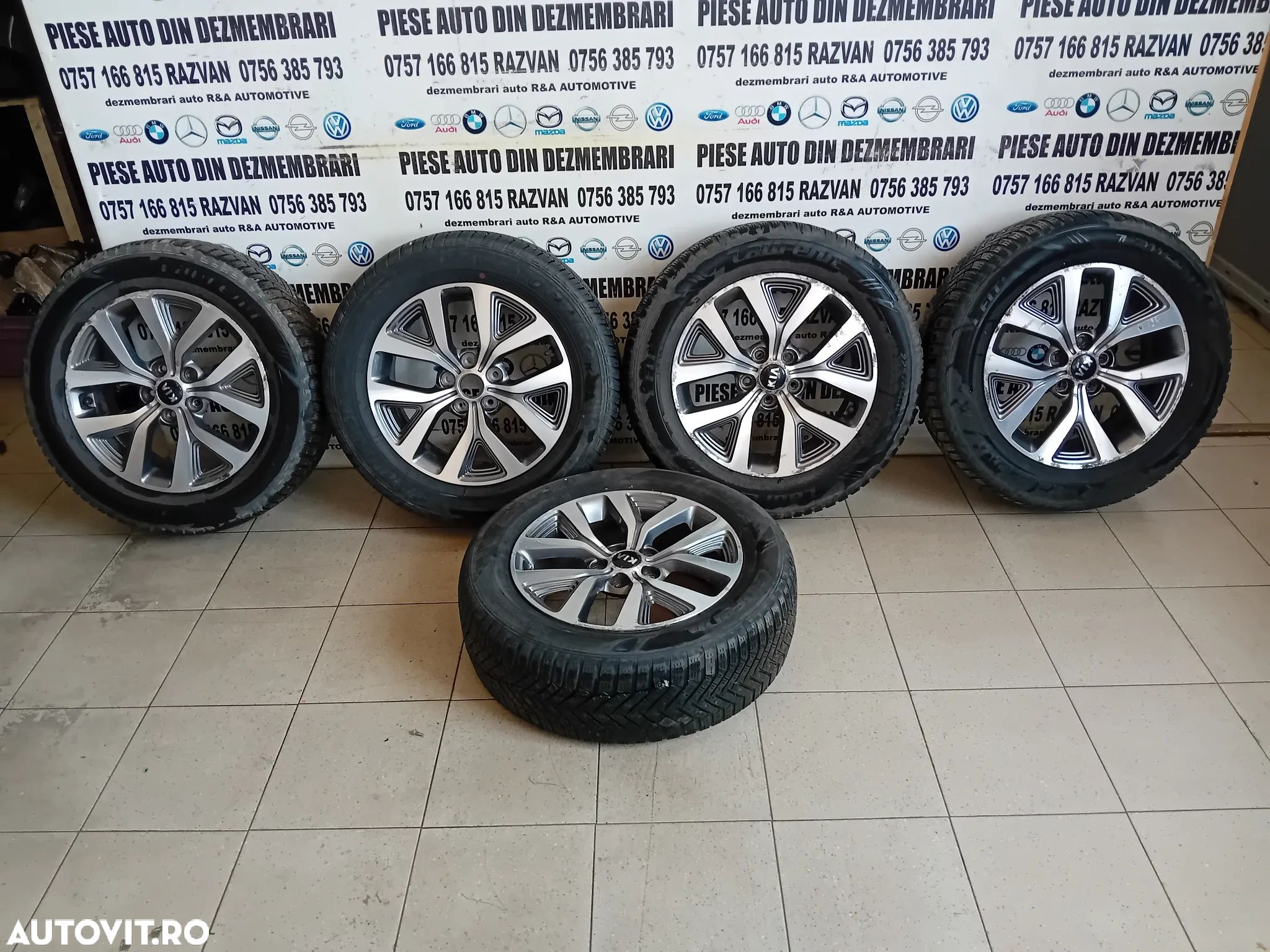 Set 5 Jante Aluminiu R17 Kia Sportage Hyundai IX35 Nissan Dacia Suzuki 5x114.3 225/60R17 - 1