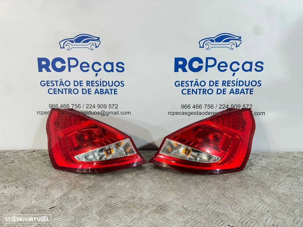 .Conjunto Farolins Farolim Traseiro Trás Esquerdo Direito Originais Ford Fiesta Mk6 VI 6 2008 - 2012 - 3