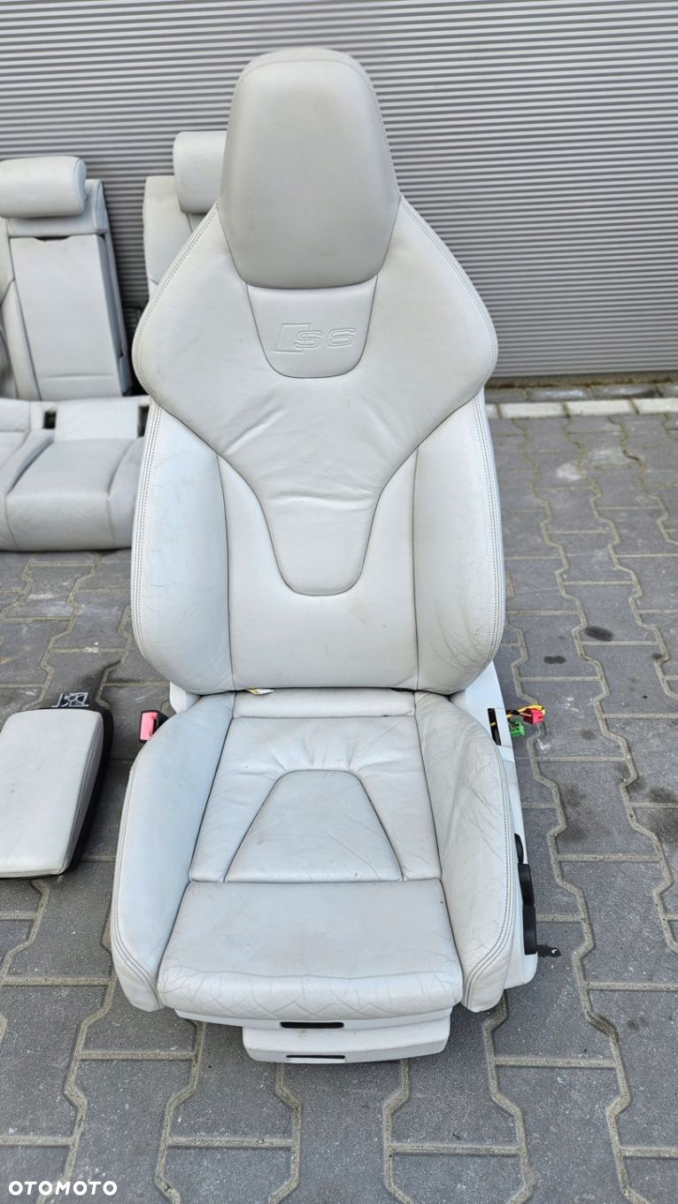 FOTEL FOTELE AUDI S6 C6 SEDAN SKÓRA KOMPLET WERSJA UK - 2