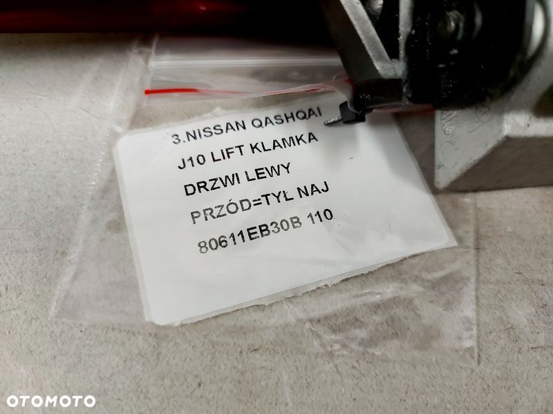NISSAN QASHQAI I 1 J10 LIFT KLAMKA DRZWI LEWY PRZÓDTYŁ NAJ - 9