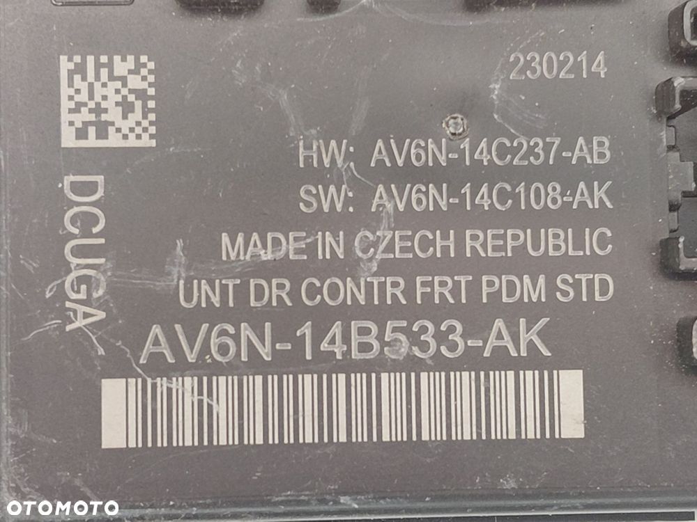 Moduł sterownik drzwi prawy tył FORD C-MAX MK2 AV6N-14B533-AK - 4