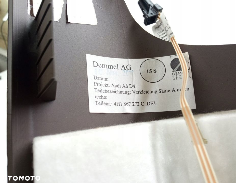 LISTWA PROGOWA PRAWY PRZÓD AUDI A8 D4 4H1867272C - 5