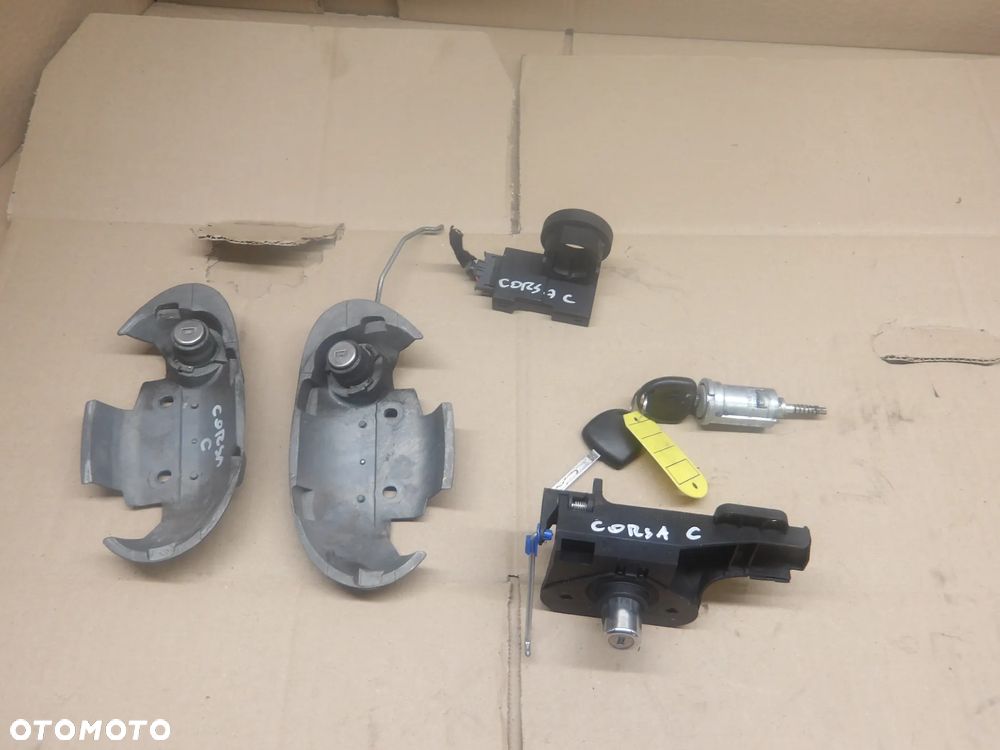 OPEL CORSA C LIFT 03-06 1.0B STACYJKA 2X KLUCZYK 3X WKŁADKA MODUŁ IMMOBILIZERA 13144390 13168306 - 3