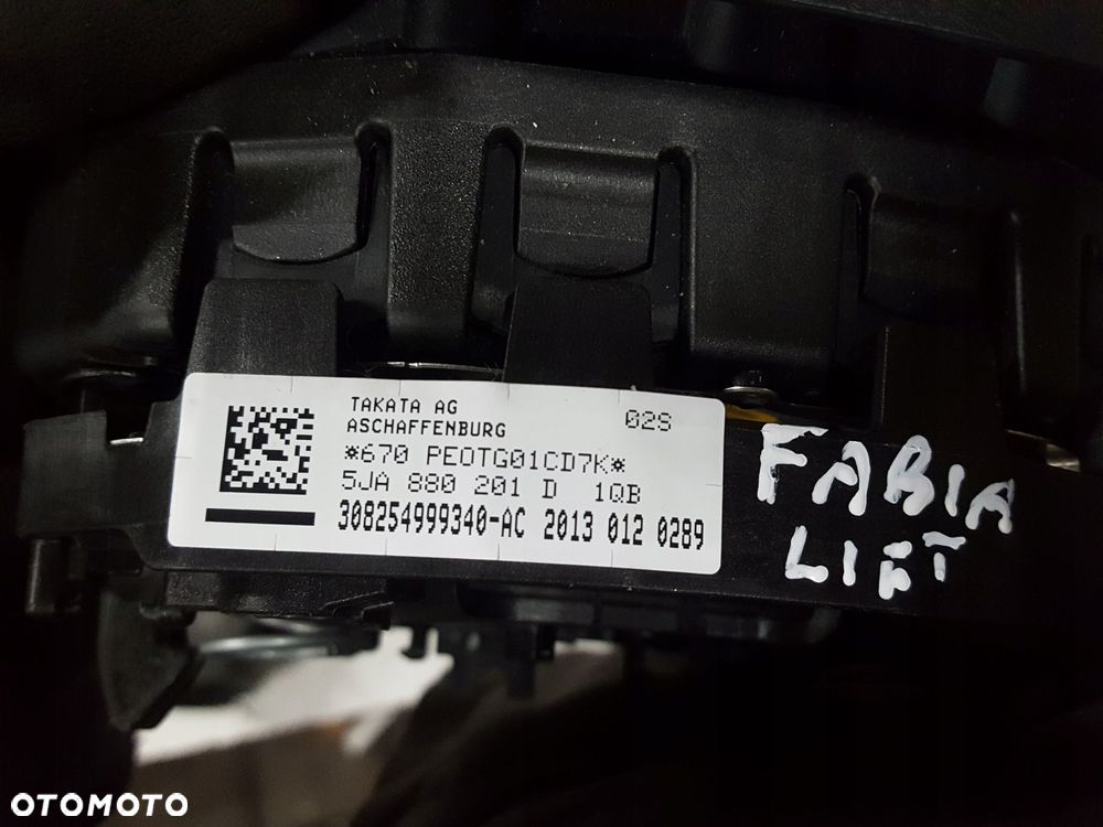 FABIA 2 II LIFT 10-14r PODUSZKA AIRBAG KIEROWCY - 3