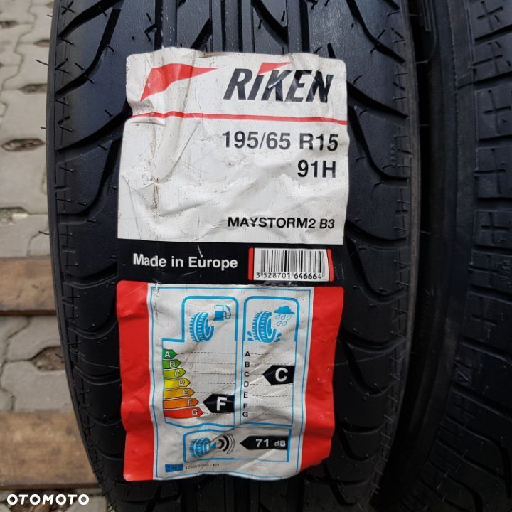 2x 195/65R15 Riken Maystorm 2b3 Nowa para opon letnich Poznań - 2