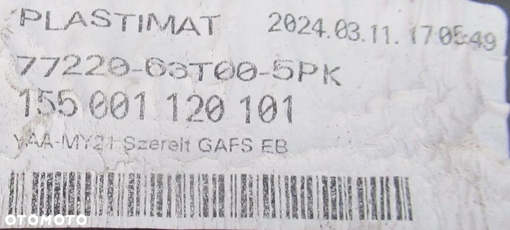 SUZUKI SX4 S-CROSS II LISTWA NAKŁADKA BŁOTNIKA LEWA PRZÓD 77220-63T00 - 5