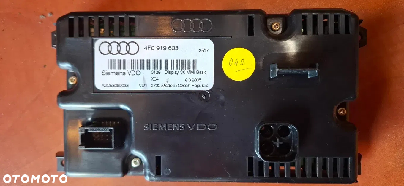 Wyświetlacz Nawigacji MMI Audi 4F0919603 Siemens - 2