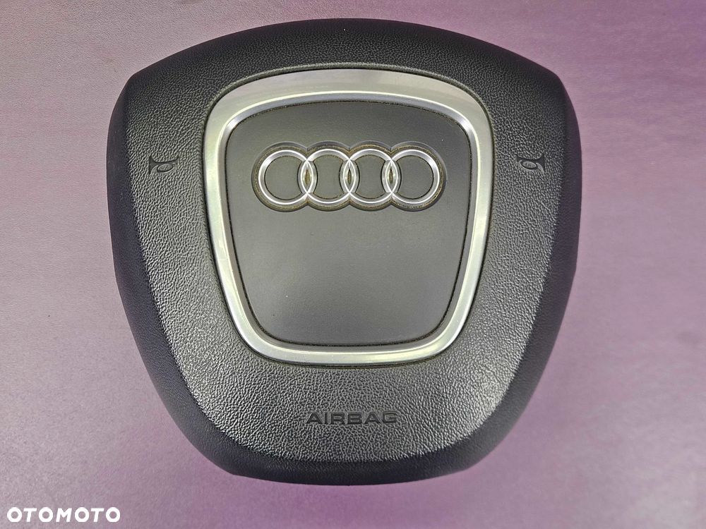 Kierownica Trzy 3 Ramienna Czarna Pikowana Skóra Łopatki Automat Air Bag Poduszka AUDI A6 C6 A4 B7 A3 8P - 38