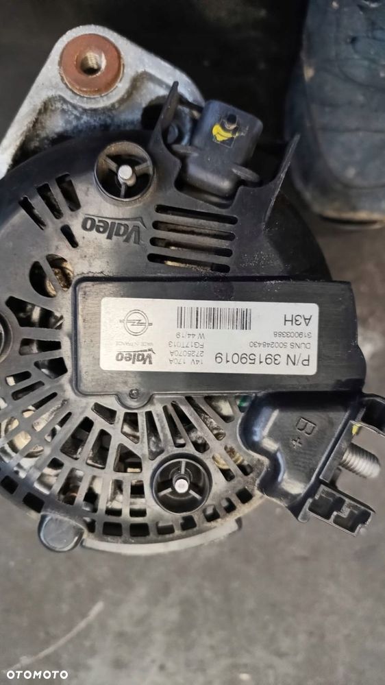 OPEL ASTRA K 1.5 CRDI 105 KM ALTERNATOR 39159019 - 2