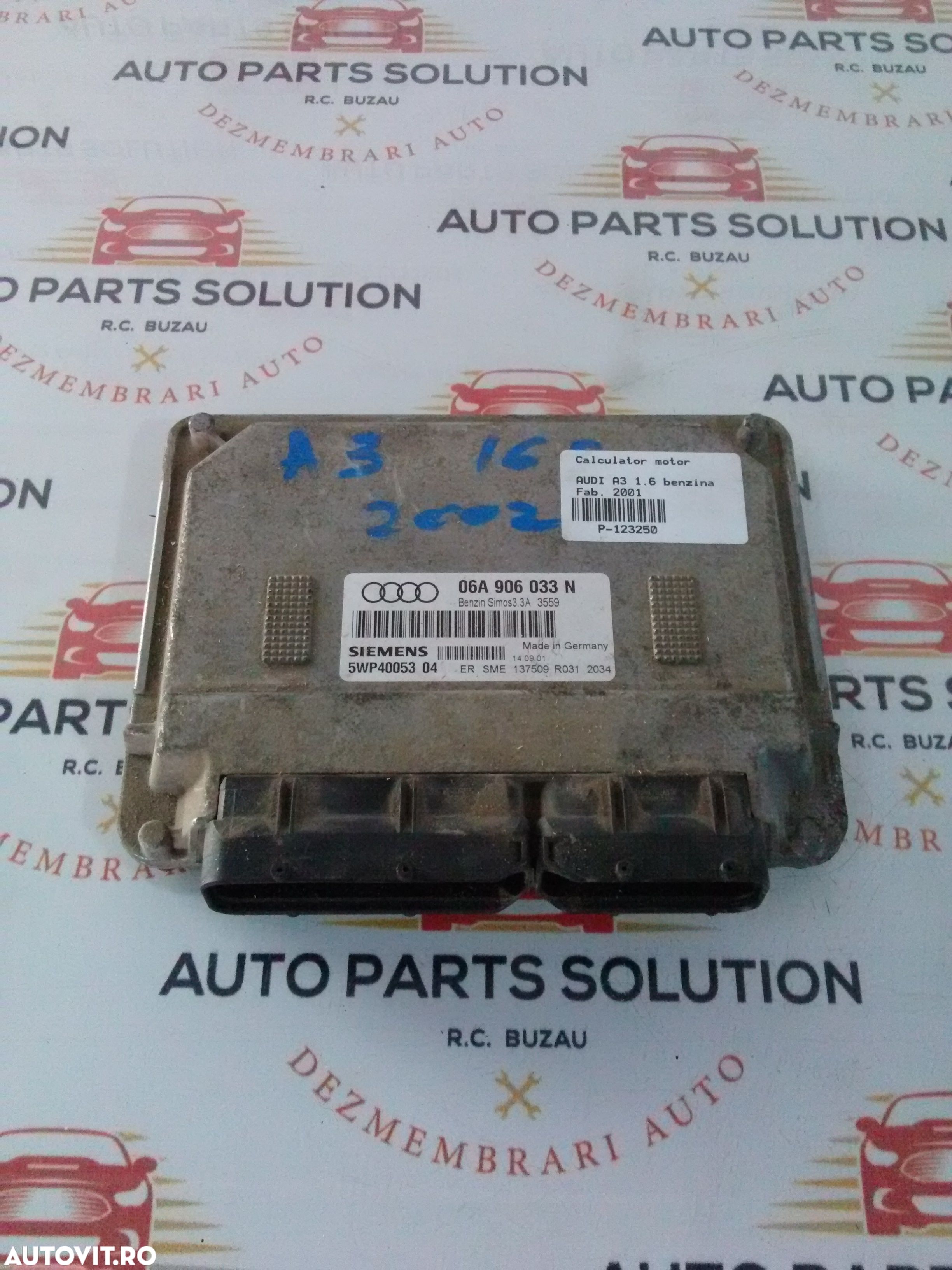 calculator motor audi a3 1.6 benzina fab. 2001 - 1