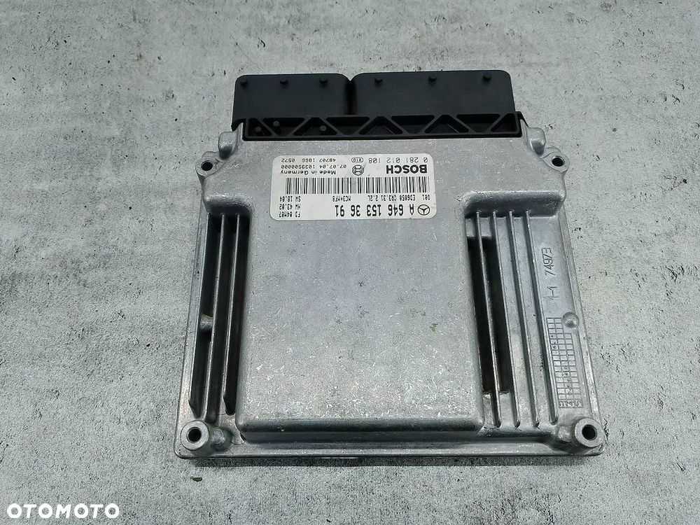 KOMPUTER, STEROWNIK MERCEDES-BENZ VIANO A6461533691 0281012108 2.2 CDI - 1