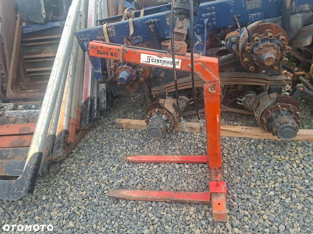 Widły do palet samopoziomujące* sprężynowe+ retator hds dźwig żuraw Hiab Palfinger - 1