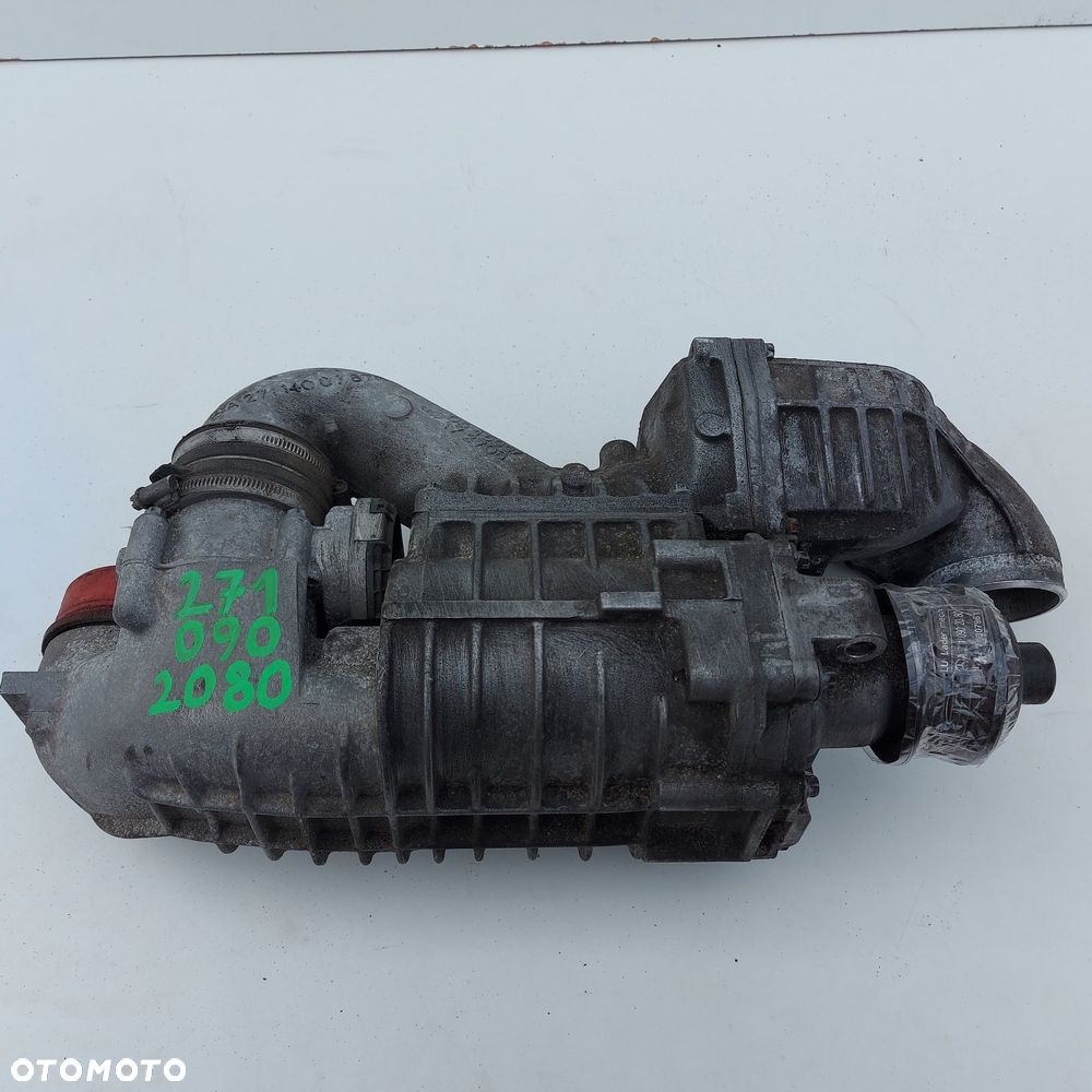 TURBOSPREZARKA 1.8 KOMPRESSOR MERCEDES CLK W209 C W203 ORYGINAL DEMONTAZ 2710902080 KOMPRESOR DOLADOWANIA TURBO - 1