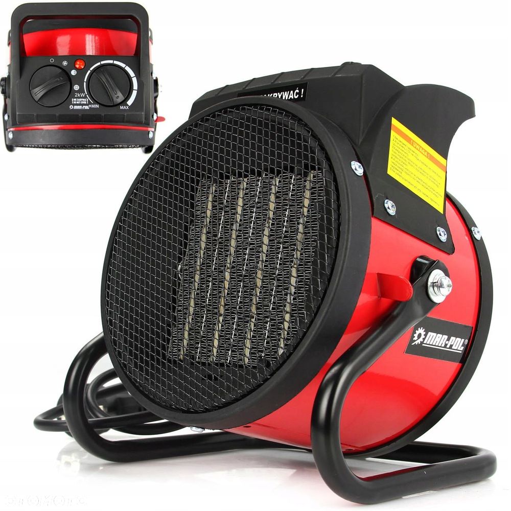 NAGRZEWNICA ELEKTRYCZNA DMUCHAWA 2KW FARELKA MOCNA - 2