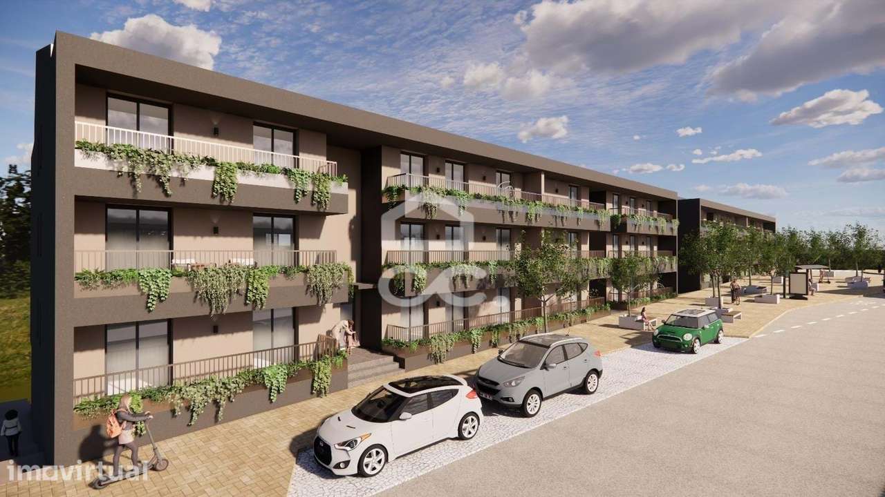 Apartamento moderno T2 em condomínio privado com piscina em Santa Clar - Grande imagem: 3/7