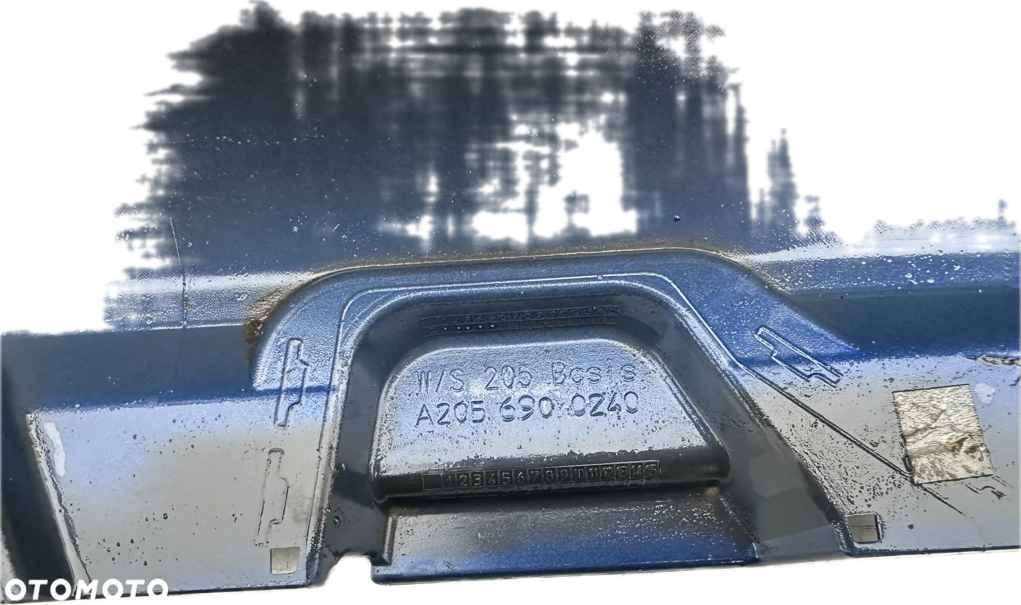 LISTWA PROGOWA PRAWA NAKLADKA 896 LAK MERCEDES C W205 ORYGINAL DEMONTAZ 2056900240 - 7