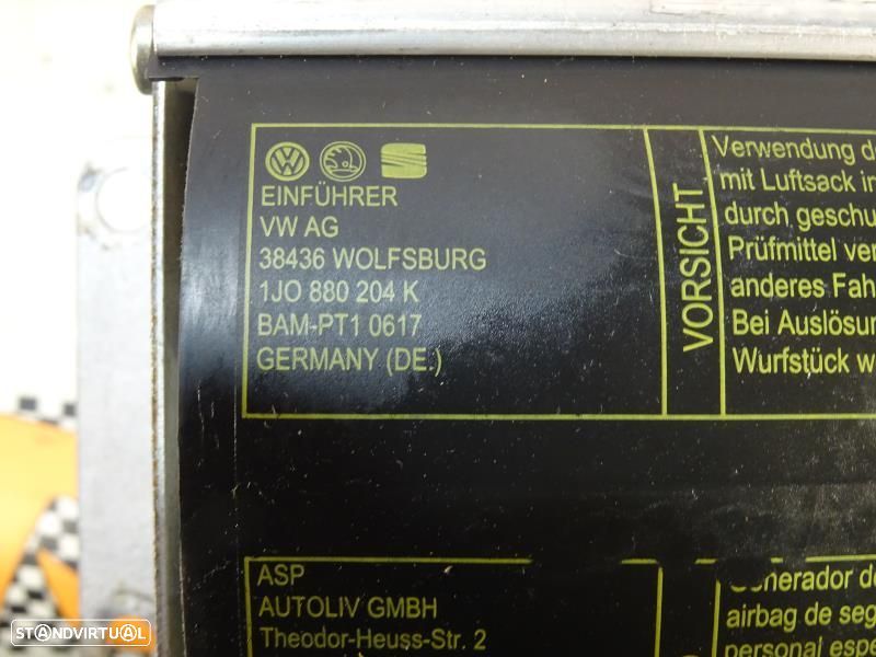 Airbag De Passageiro Volkswagen Golf Iv (1J1)  1J0880204k / 1J0 880 20 - 6
