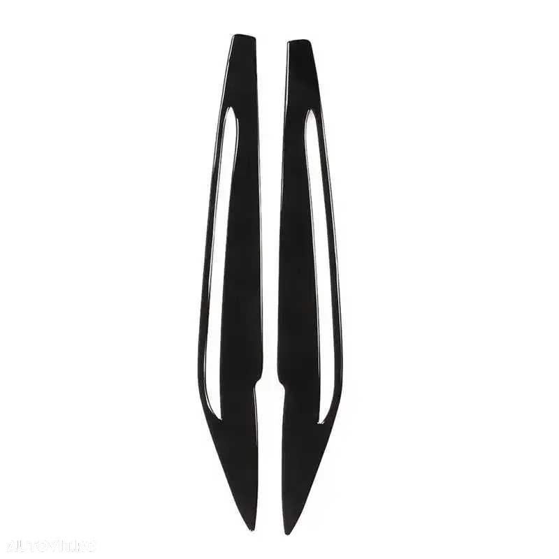 Set 2 Pleoape Faruri Far Adeziv BMW X5 F15 2014 - 2018, Negru Lucios - 4