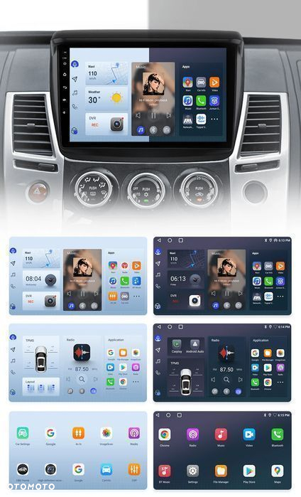 Radio Android do Mitsubishi Pajero Sport 2 / L200 - 2GB, 64GB - 5