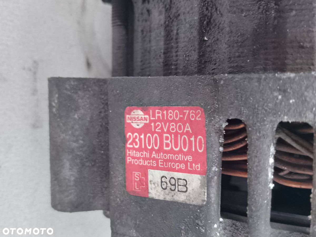 ALTERNATOR NISSAN PRIMERA P12 ( 03-07 ) LR180-762  23100BU010  1.8 16V - 4