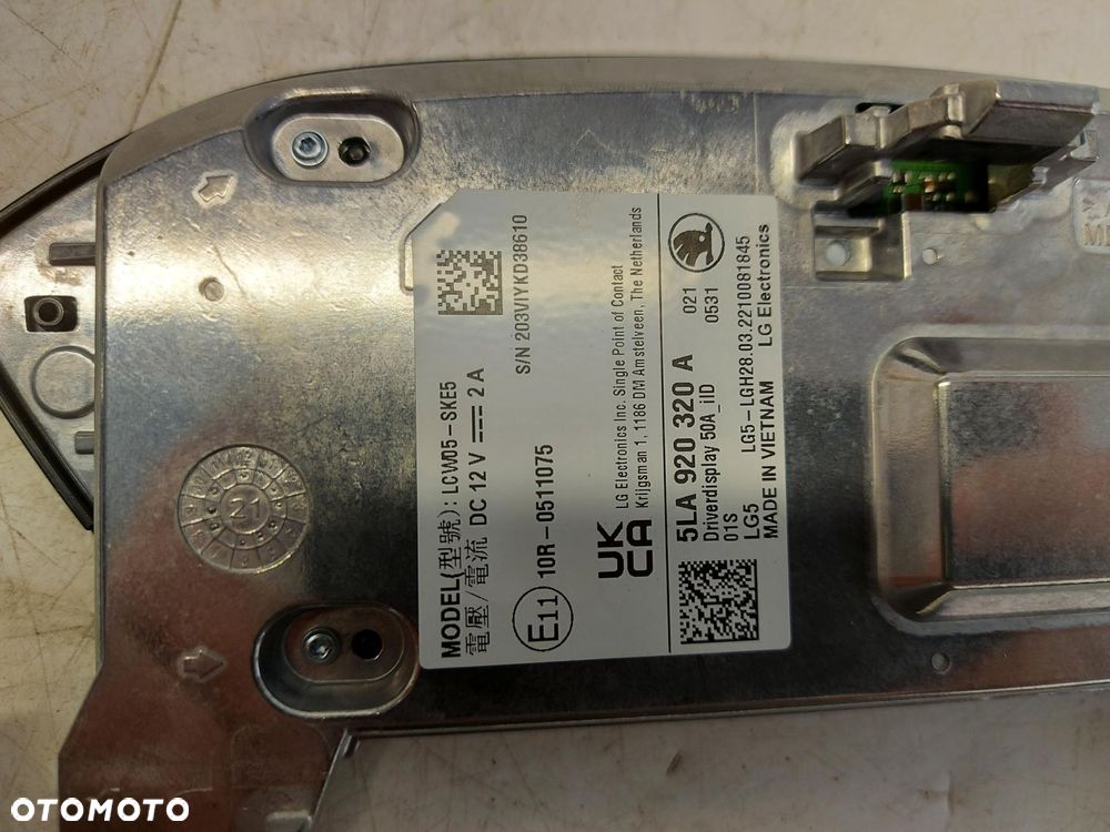 Skoda Enyaq 5LA iV60 LICZNIK ZEGARY WYŚWIETLACZ 5LA920320A - 4