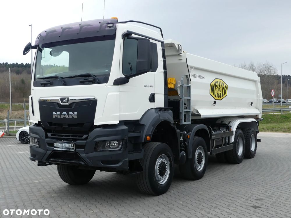 MAN TGS 41.470 / 8x8 / WYWROTKA MEILLER / MANUAL / NISKI PRZEBIEG / - 5