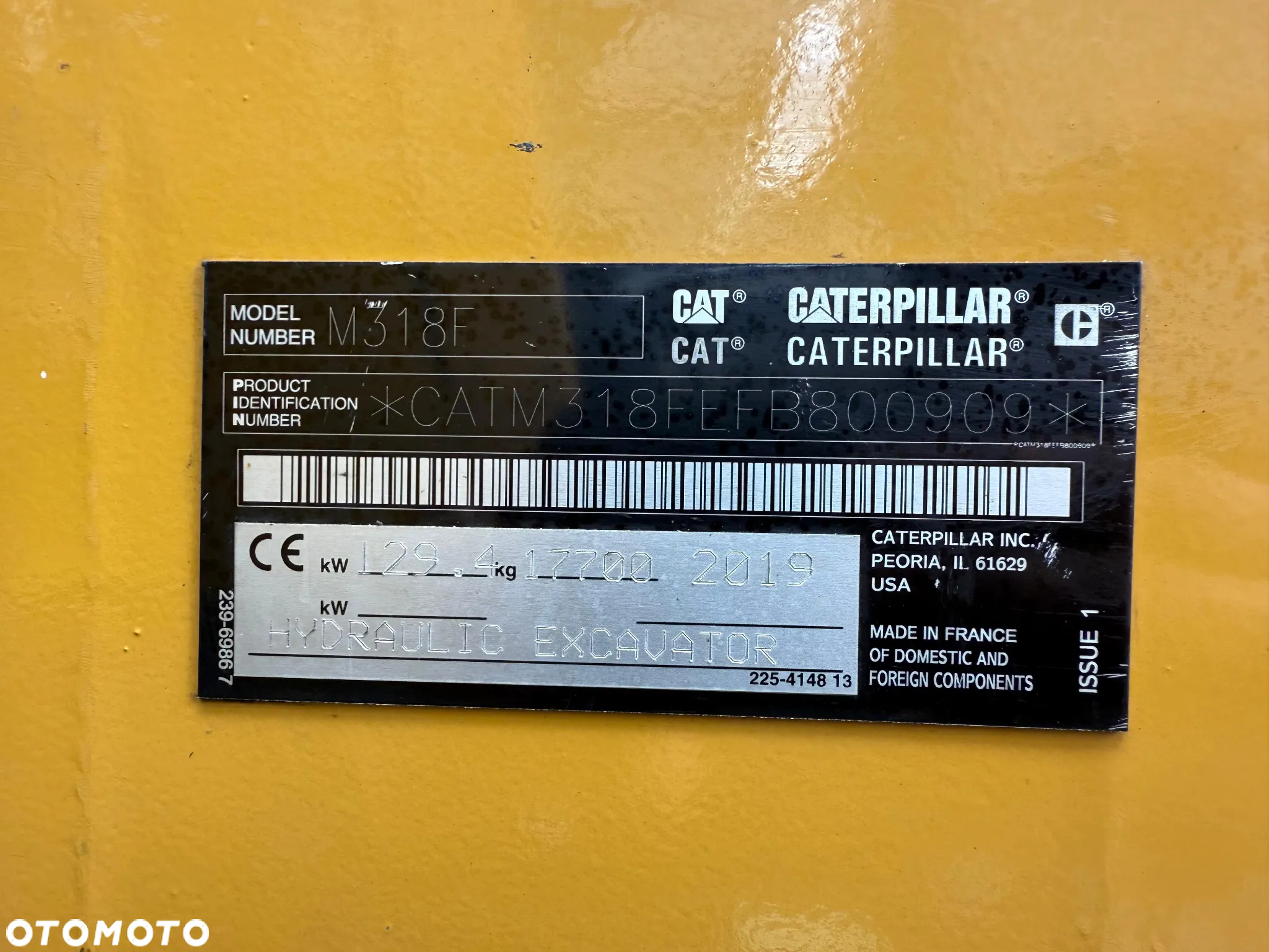 Caterpillar KOPARKA KOŁOWA CAT CATERPILLAR M318F M318 318 316 320 2019R - 5