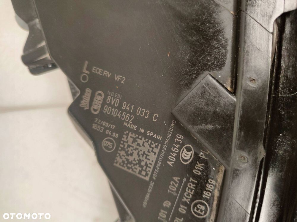 audi a3 8v lift full led przód strona lewa 8v0941033c - 6