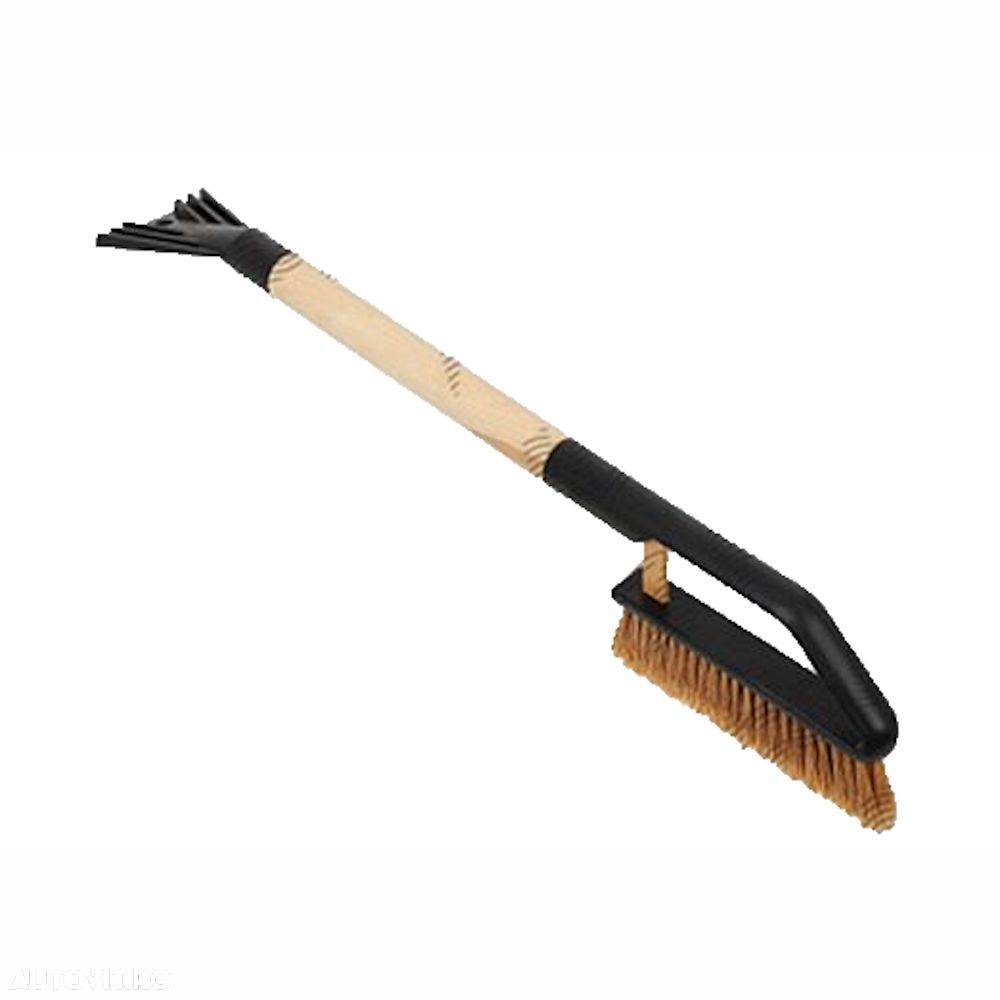 Racleta gheata maner din lemn BUK lungime 70 cm, razuitor cu perie 1 buc. - 1