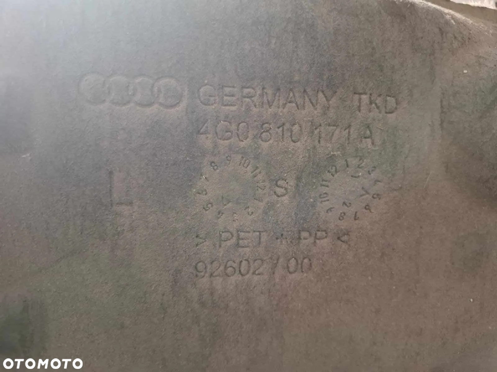NADKOLE PRAWE TYLNE TYŁ AUDI A6 C7 4G0 4g0810171a - 2