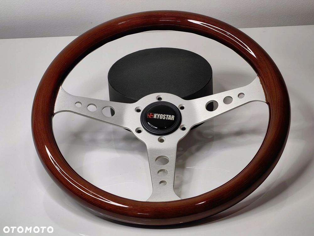 Drewniana kierownica 350mm CLASSIC BMW MERCEDES AUDI VW CORVETTE - 2