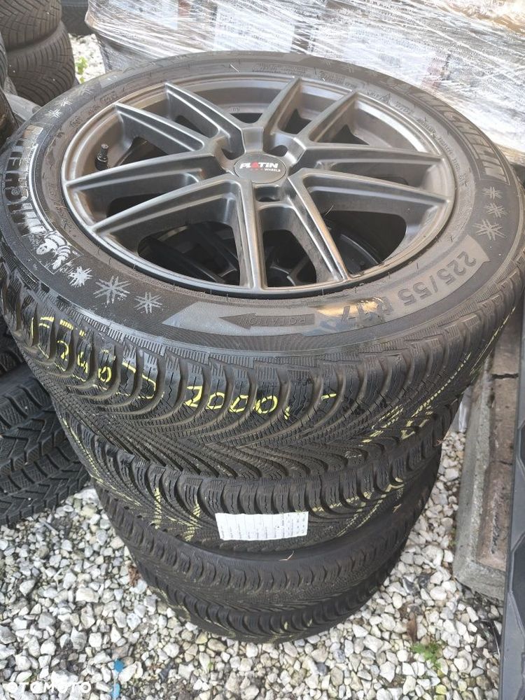 Koła aluminiowe zimowe 225/55/17 Michelin 5x112 audi VW skoda seat cupra Mercedes BMW